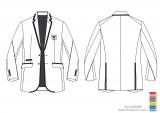 dessin EN 2 D de veste 